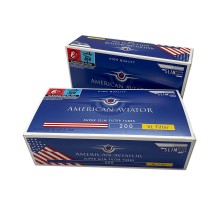 Гильзы для табака American Aviator Super Slim XL 6/24мм 200шт