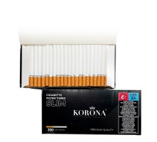 Гильзы для табака "KORONA" (Корона) Slim 6.5/15мм (250)